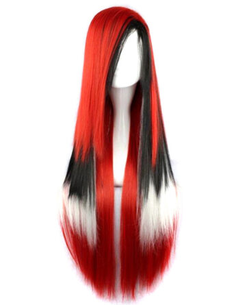 red halloween wig