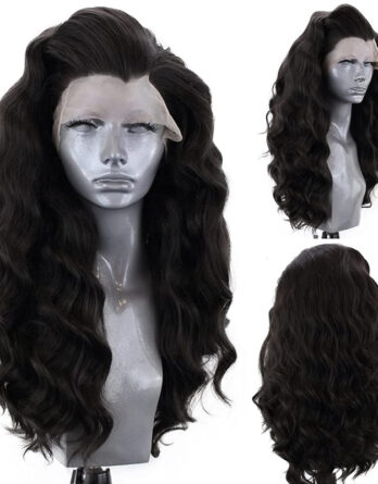 Lace front black wigs