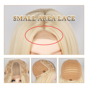 lace front straight blonde wig