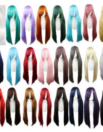 100cm Long Straight Cosplay Wigs