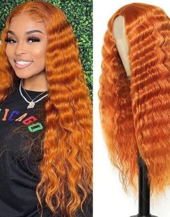 curly orange wig